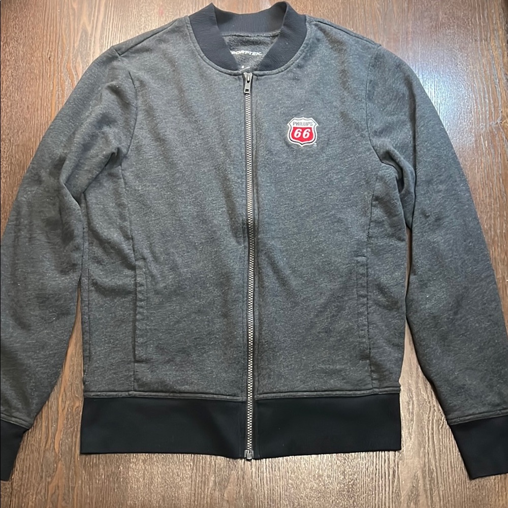 Sport-Tek Black and Gray Zip-Up Jacket
